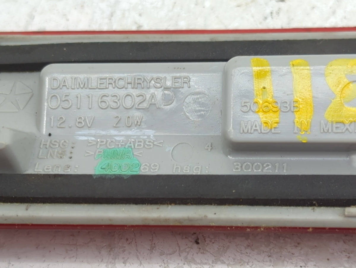 2009 Dodge Journey Third Brake Light Tail Light P/N:300211 400269, 05116302AD Fits OEM Used Auto Parts - Oemusedautoparts1.c