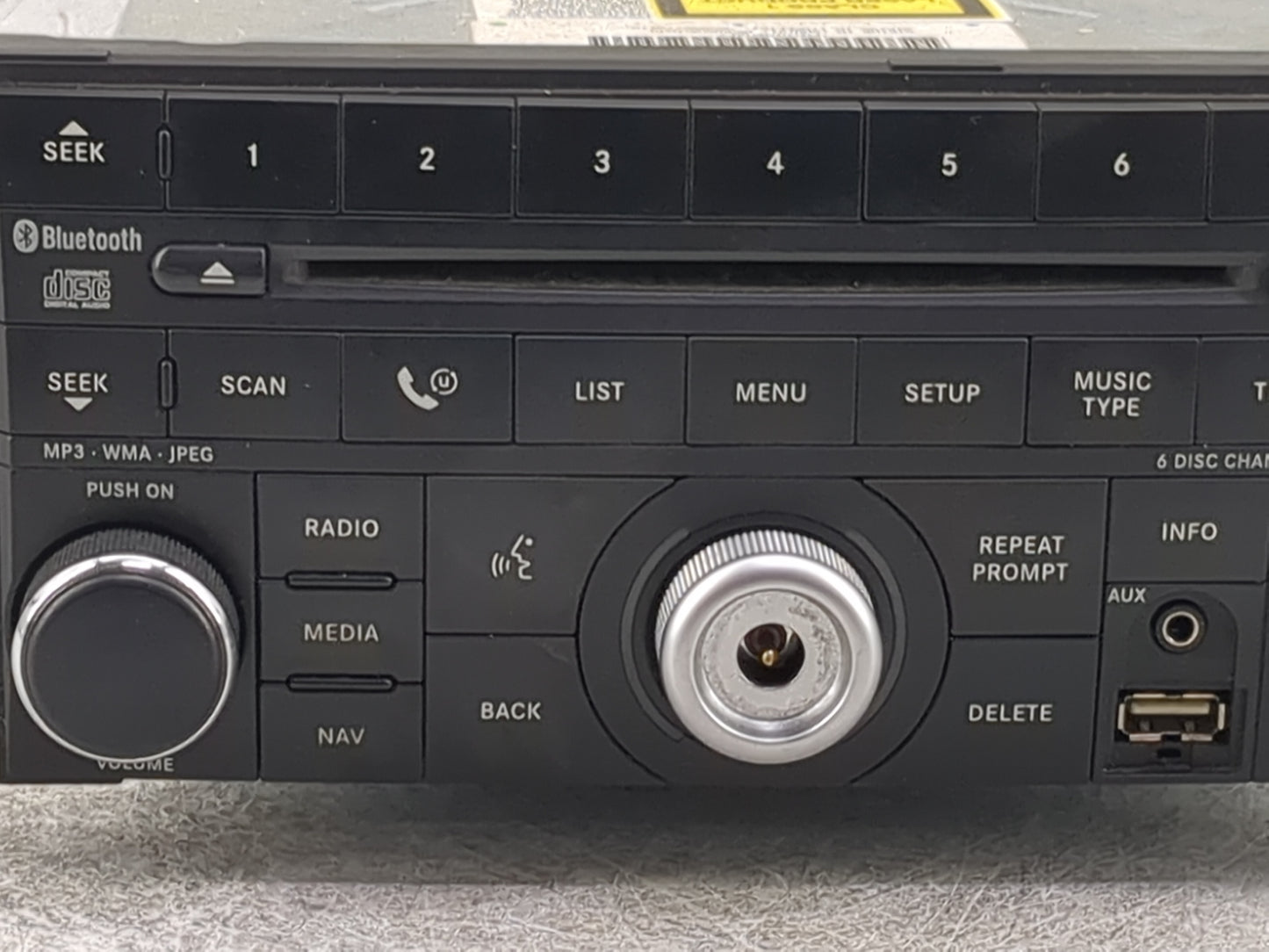 2009 Dodge Journey Radio AM FM Cd Player Receiver Replacement P/N:P05107097AF T00BE171850236 Fits OEM Used Auto Parts - Oemu