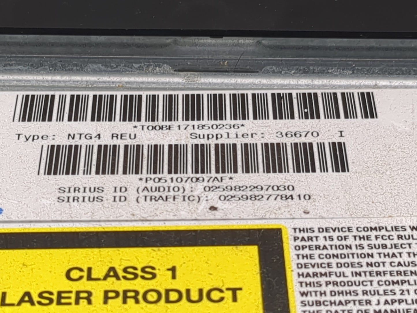 2009 Dodge Journey Radio AM FM Cd Player Receiver Replacement P/N:P05107097AF T00BE171850236 Fits OEM Used Auto Parts - Oemu