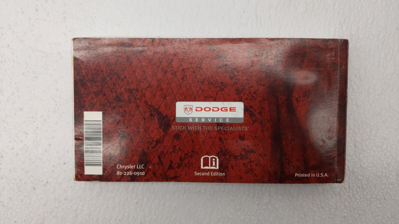 2009 Dodge Journey Owners Manual Book Guide P/N:81-226-0910 OEM Used Auto Parts - Oemusedautoparts1.com