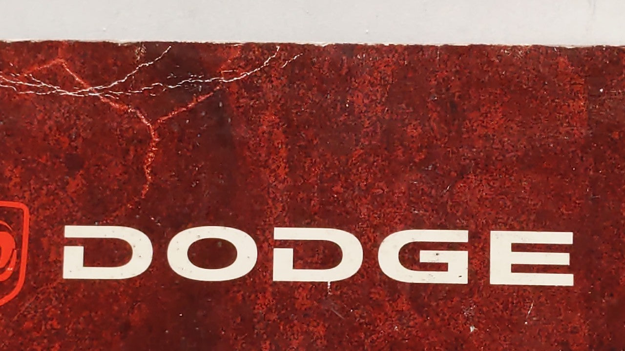 2009 Dodge Journey Owners Manual Book Guide OEM Used Auto Parts - Oemusedautoparts1.com