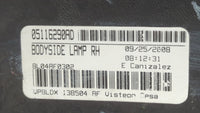 2009 Dodge Journey Tail Light Assembly Passenger Right OEM P/N:05116290AE 05067785AB, 05067784AB, 05116290AD Fits OEM Used A