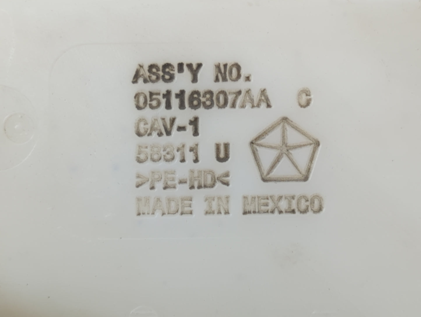 2009-2017 Dodge Journey Windshield Washer Fluid Reservoir Bottle Oem - Oemusedautoparts1.com