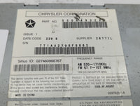 2009-2010 Dodge Journey Radio AM FM Cd Player Receiver Replacement P/N:05064932AD 05064920AG, 05064113AJ Fits Fits 2008 2009