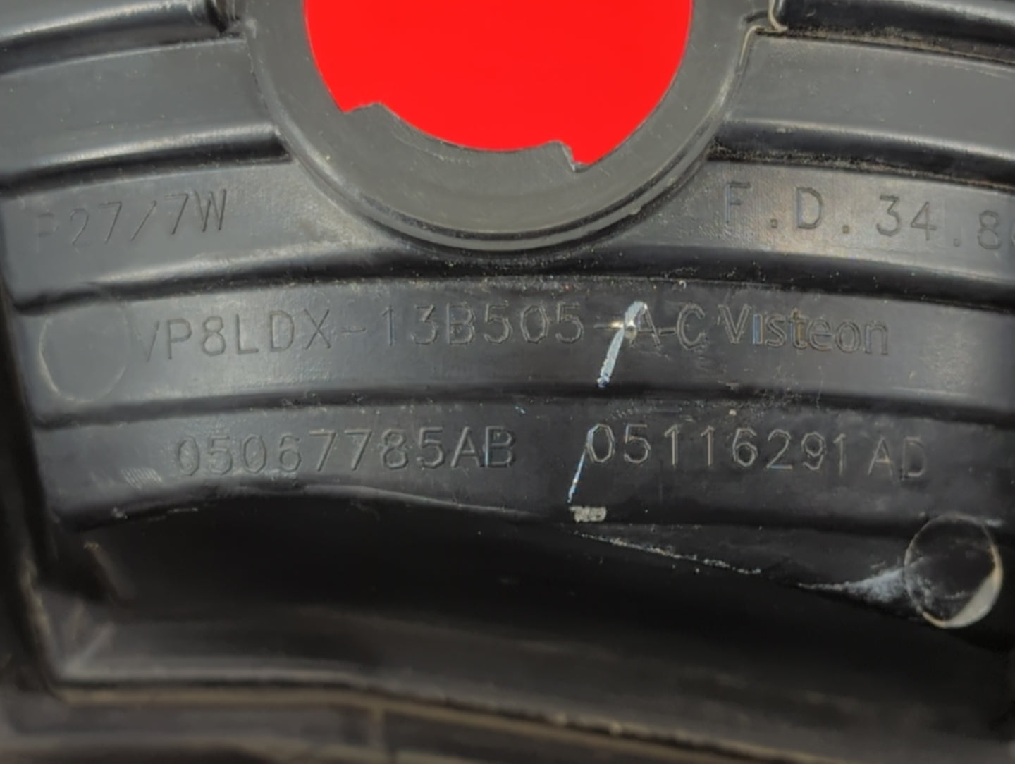 2009 Dodge Journey Tail Light Assembly Driver Left OEM P/N:05116291AD 05067785AB Fits OEM Used Auto Parts - Oemusedautoparts