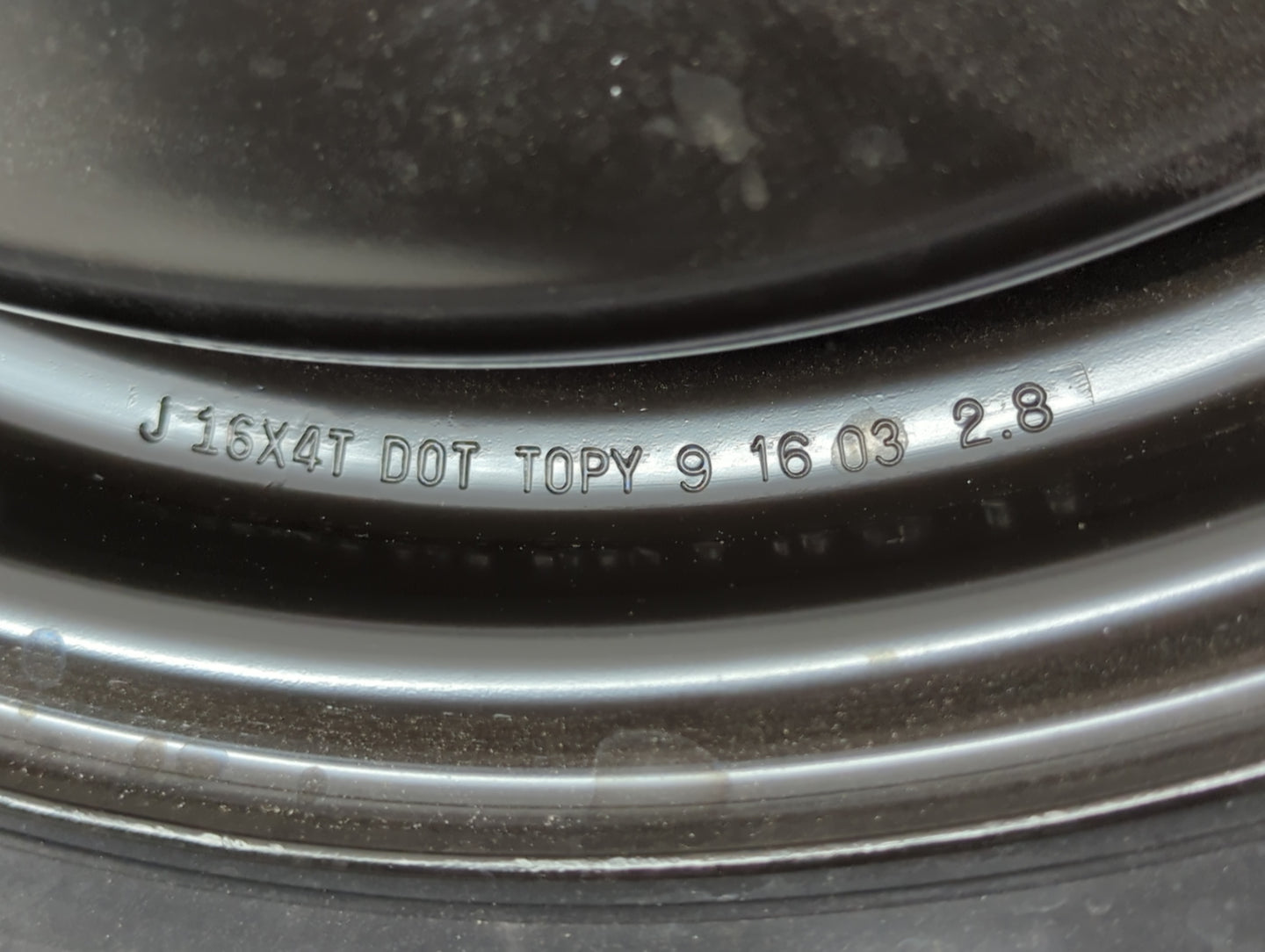 2009-2014 Dodge Journey Spare Donut Tire Wheel Rim Oem - Oemusedautoparts1.com