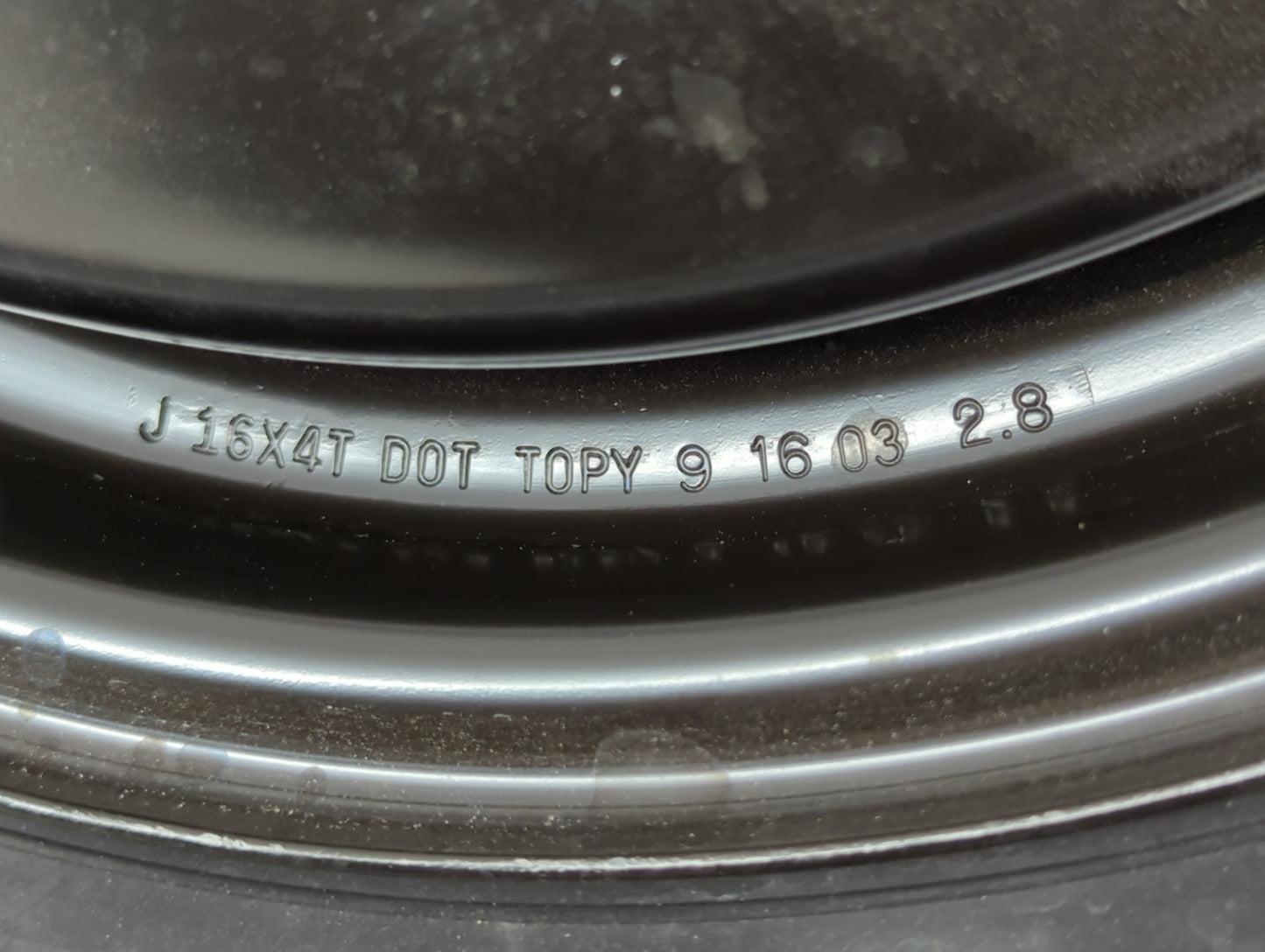 2009-2014 Dodge Journey Spare Donut Tire Wheel Rim Oem - Oemusedautoparts1.com