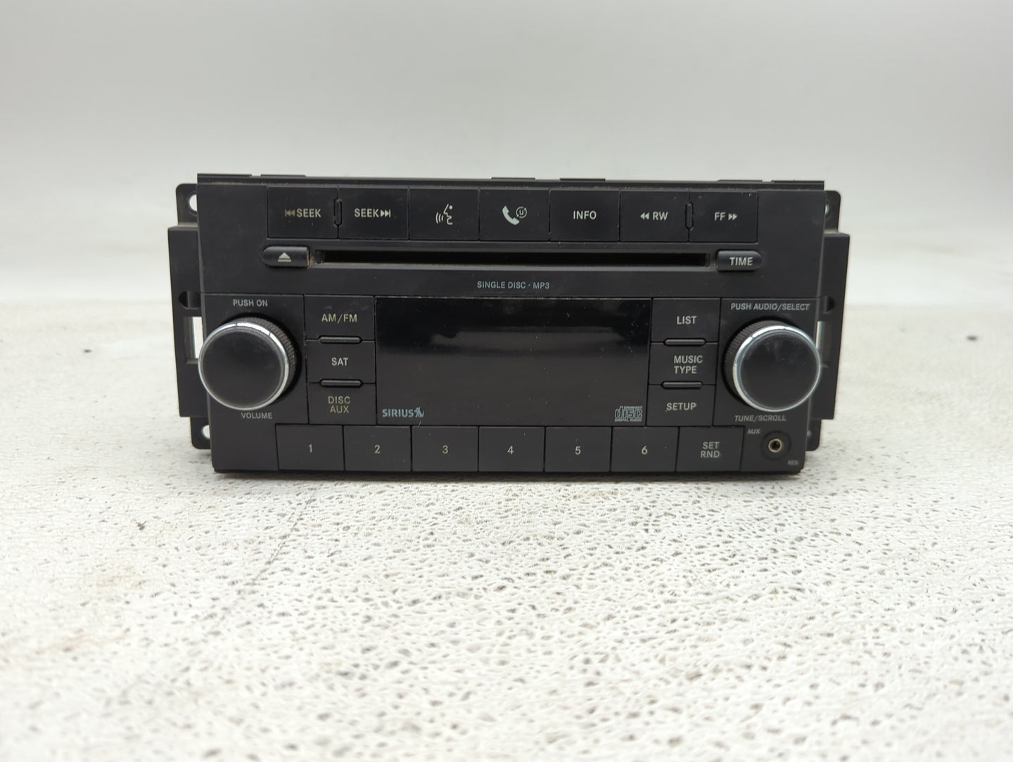 2009 Dodge Nitro Radio AM FM Cd Player Receiver Replacement P/N:P68021163AD Fits OEM Used Auto Parts - Oemusedautoparts1.com
