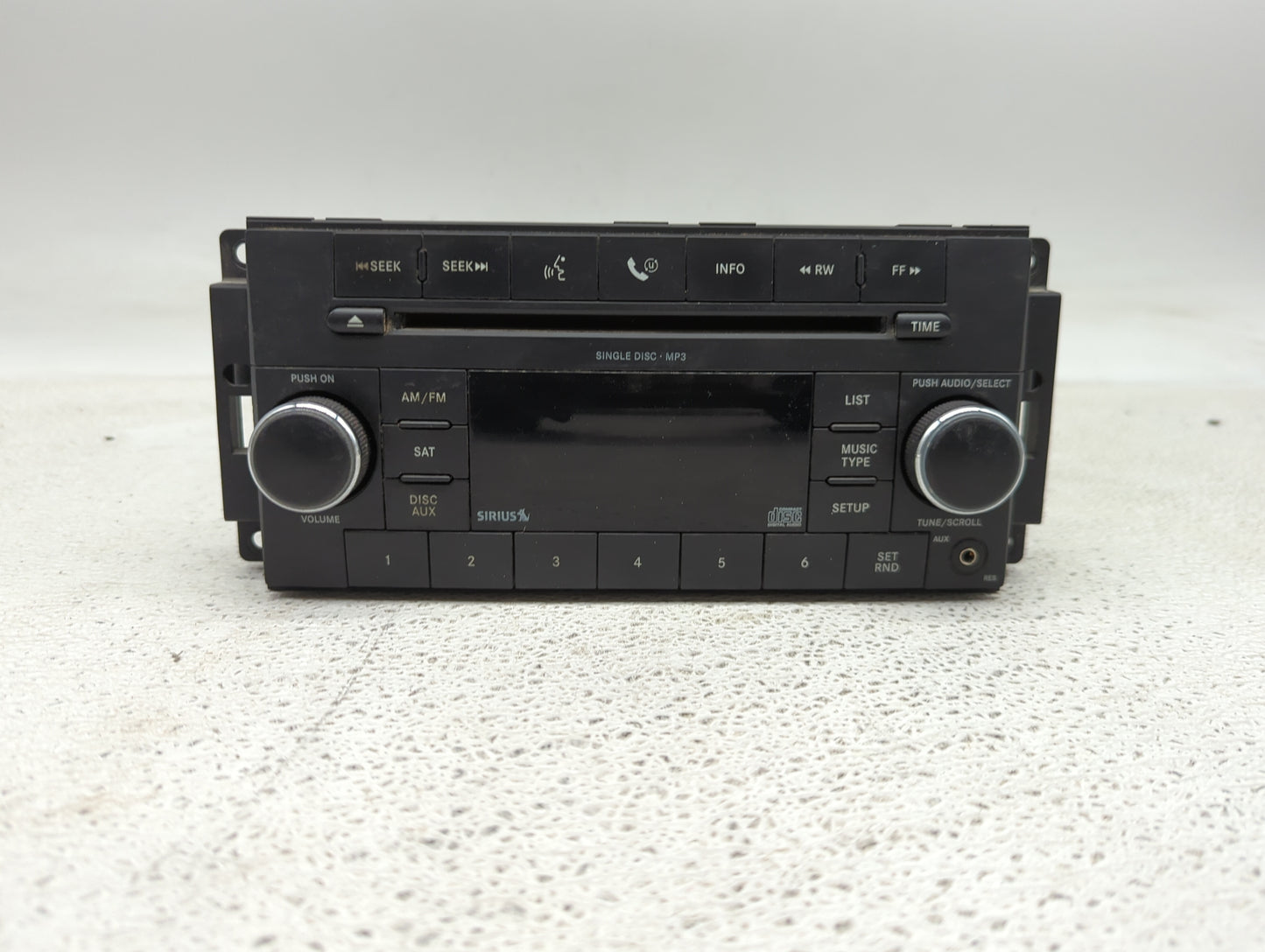 2009 Dodge Nitro Radio AM FM Cd Player Receiver Replacement P/N:P68021163AD Fits OEM Used Auto Parts - Oemusedautoparts1.com