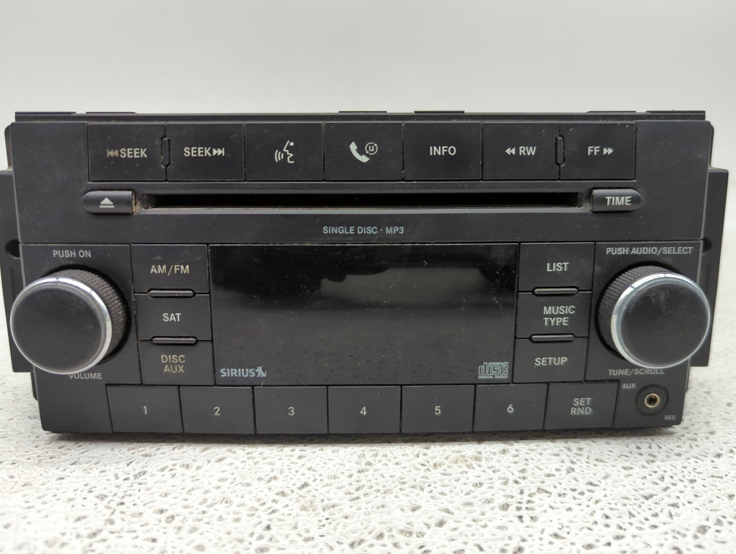 2009 Dodge Nitro Radio AM FM Cd Player Receiver Replacement P/N:P68021163AD Fits OEM Used Auto Parts - Oemusedautoparts1.com