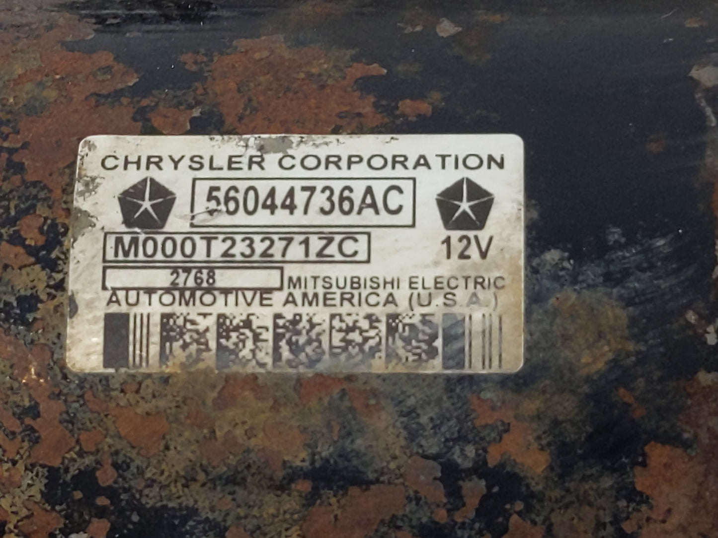 2009 Dodge Ram 1500 Car Starter Motor Solenoid OEM P/N:56044736AC Fits OEM Used Auto Parts - Oemusedautoparts1.com