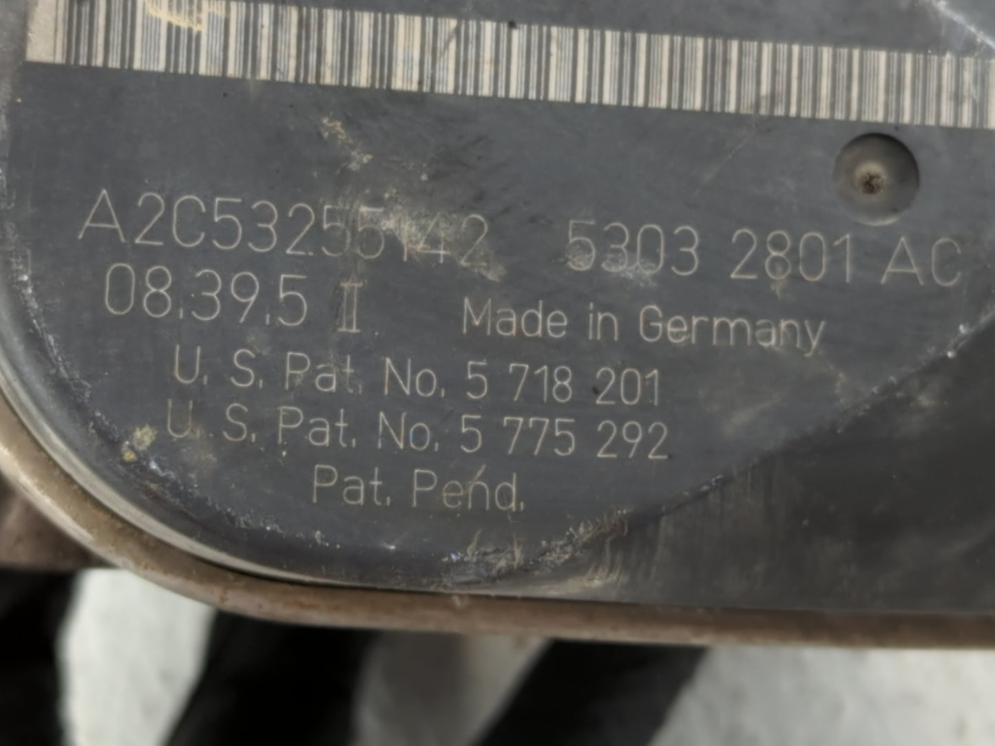 2005-2010 Dodge Ram 1500 Throttle Body P/N:5303 2801 AC Fits Fits 2005 2006 2007 2008 2009 2010 2011 2012 OEM Used Auto Part