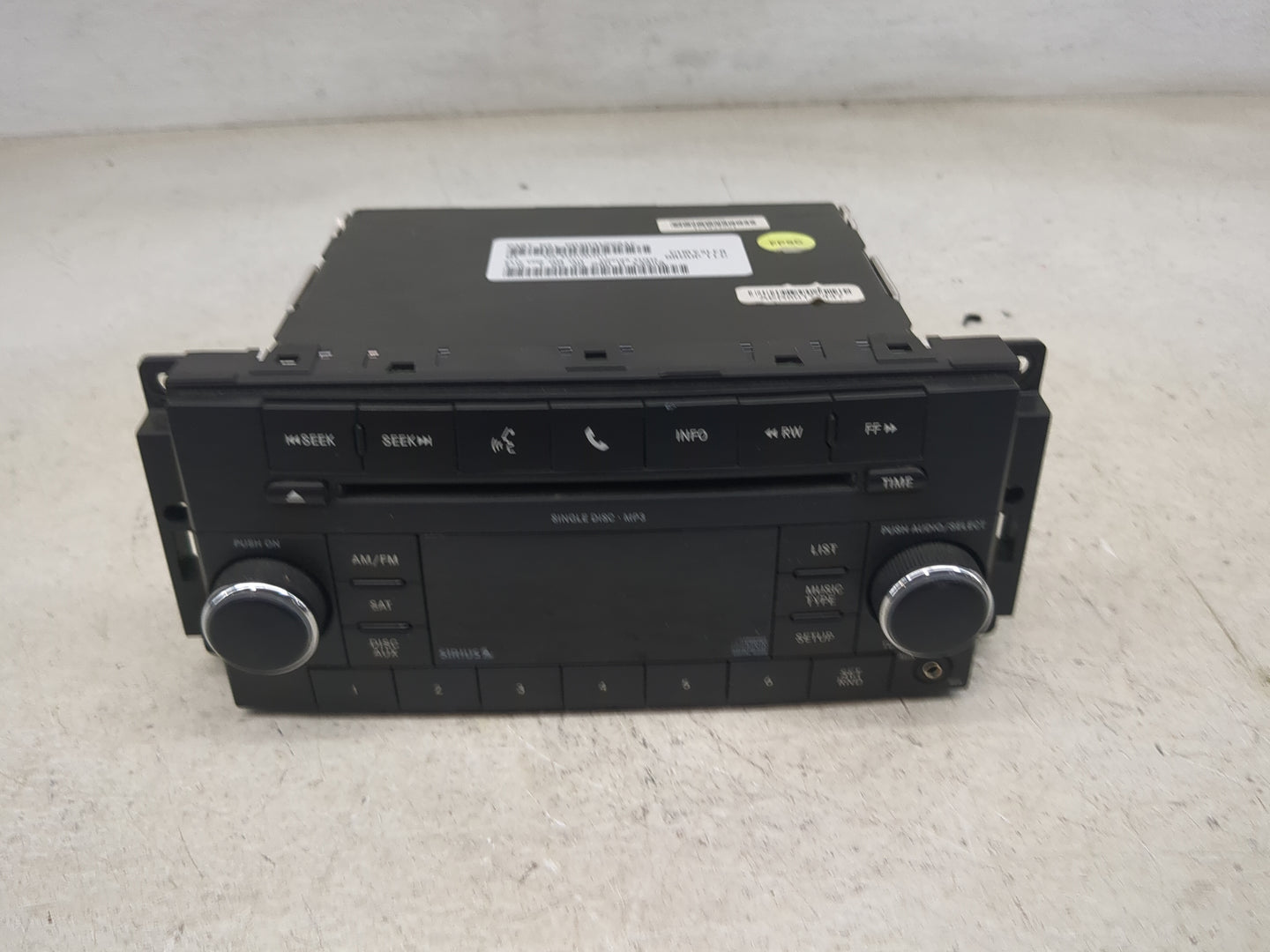 2009-2010 Dodge Ram 1500 Radio AM FM Cd Player Receiver Replacement P/N:P05091228AC QH3VA1 Fits Fits 2008 2009 2010 2011 OEM