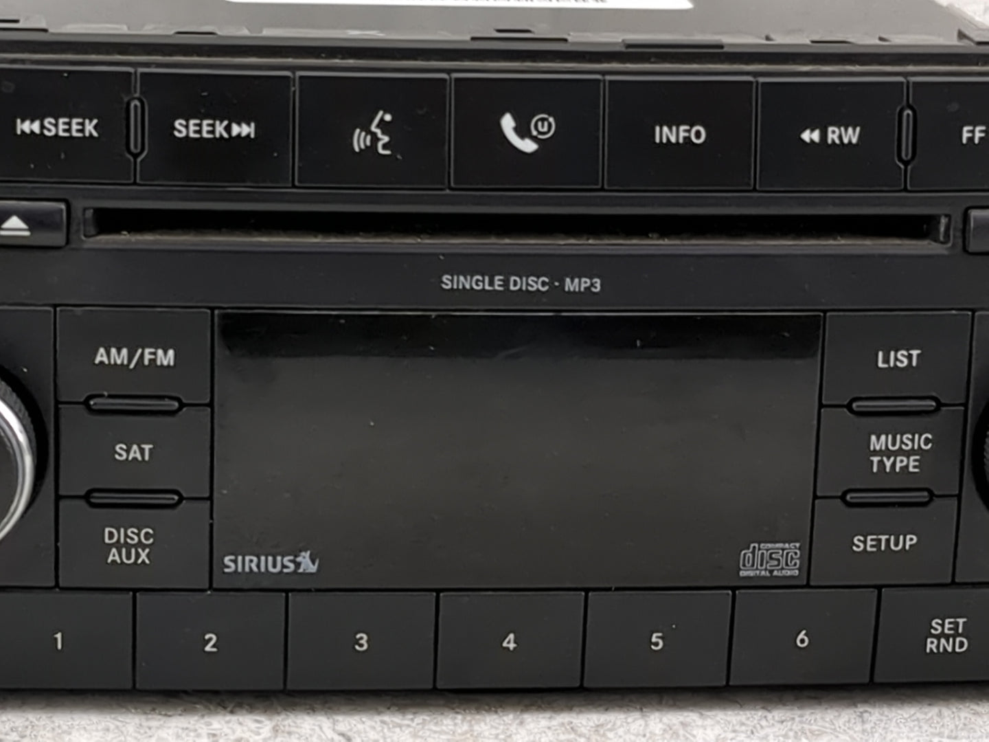 2009-2010 Dodge Ram 1500 Radio AM FM Cd Player Receiver Replacement P/N:P68021163AE Fits Fits 2008 2009 2010 2011 OEM Used A