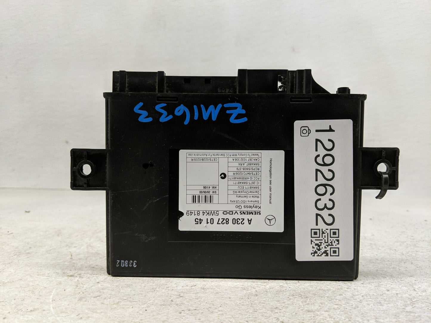 Fob Case Mercedes-benz Chassis Control Module Ccm Bcm Body Control - Oemusedautoparts1.com