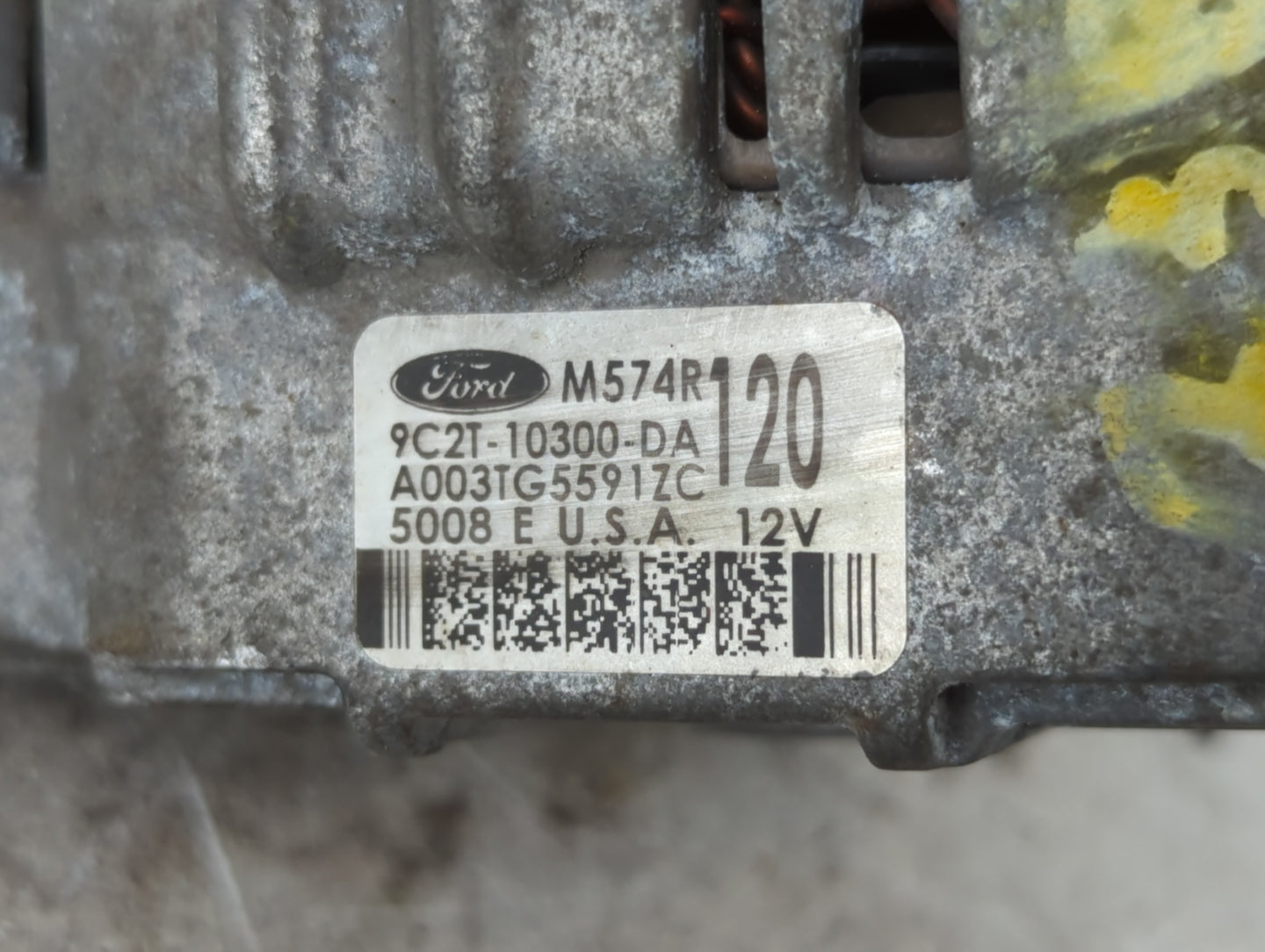 2009 Ford E-350 Econoline Alternator Replacement Generator Charging Assembly Engine OEM P/N:A003TG5591ZC 9C2T-10300-DA Fits 