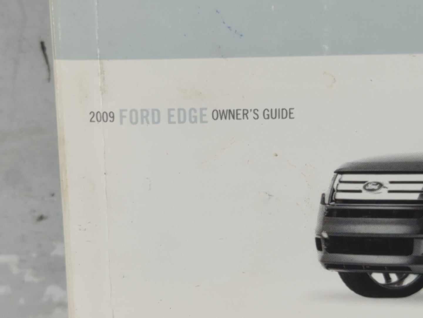 2009 Ford Edge Owners Manual Book Guide P/N:9T4J 19A321 AA OEM Used Auto Parts - Oemusedautoparts1.com