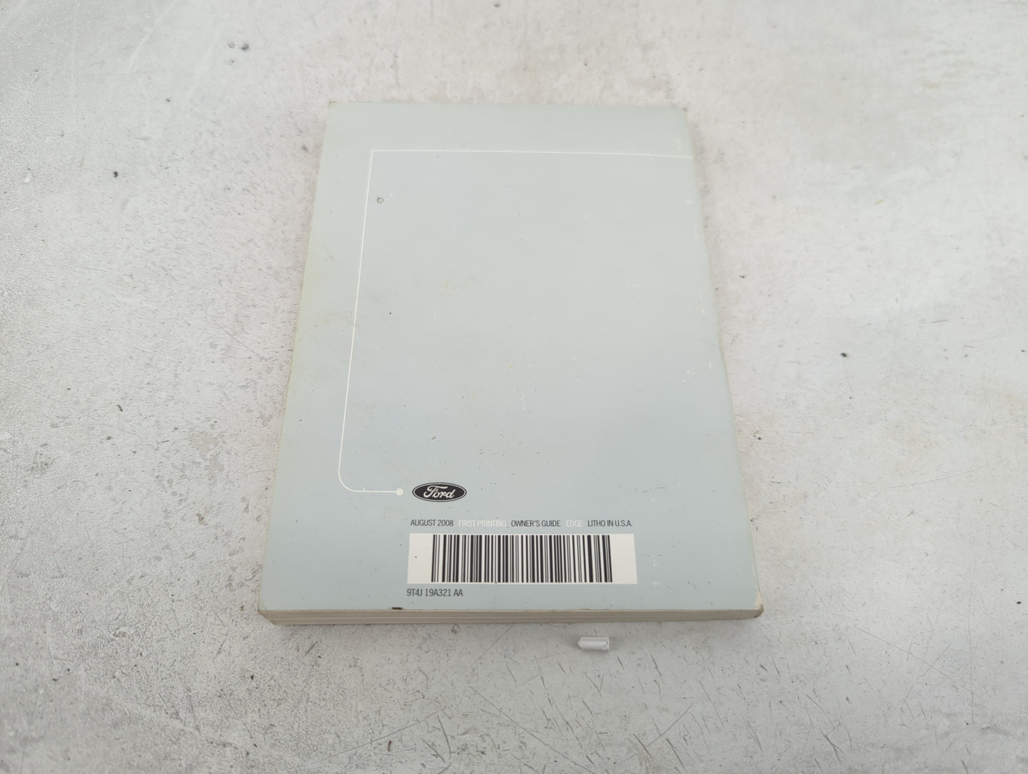 2009 Ford Edge Owners Manual Book Guide P/N:9T4J 19A321 AA OEM Used Auto Parts - Oemusedautoparts1.com