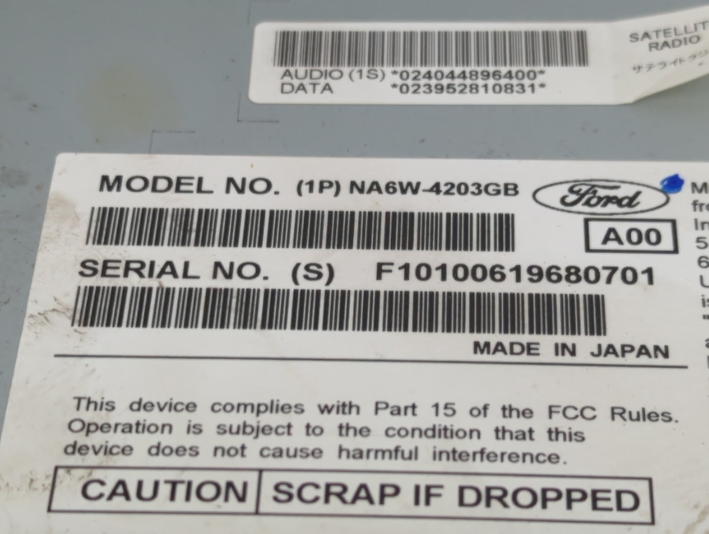 2009 Ford Edge Radio AM FM Cd Player Receiver Replacement Fits OEM Used Auto Parts - Oemusedautoparts1.com