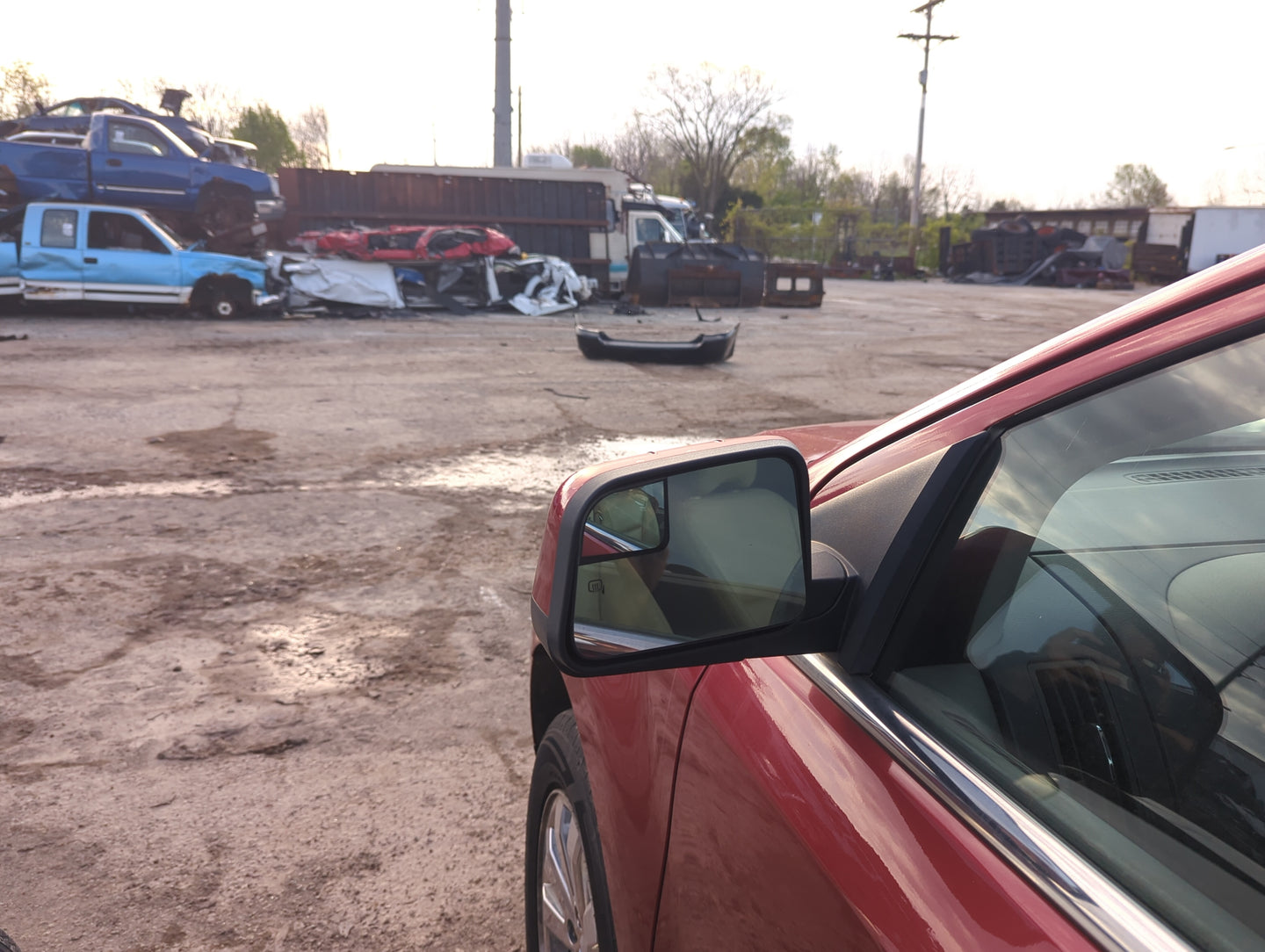 2009 Ford Edge Driver Side View Mirror - Left Door Mirror OEM Used - Oemusedautoparts1.com