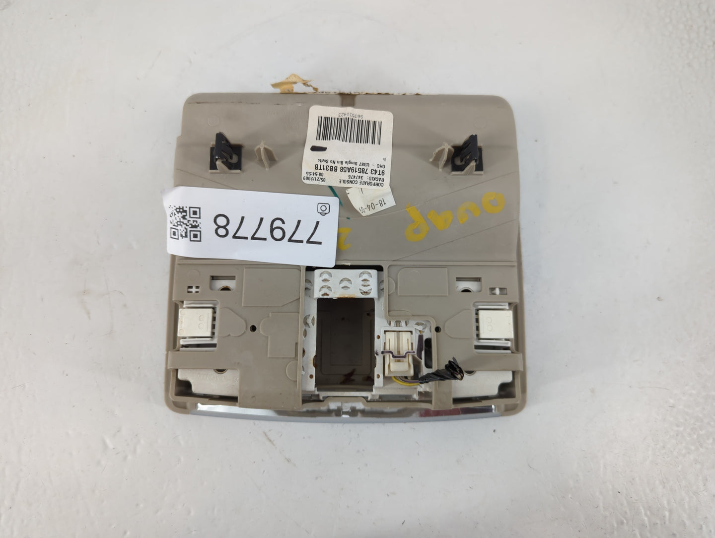 2009 Ford Edge Overhead Roof Console - Oemusedautoparts1.com