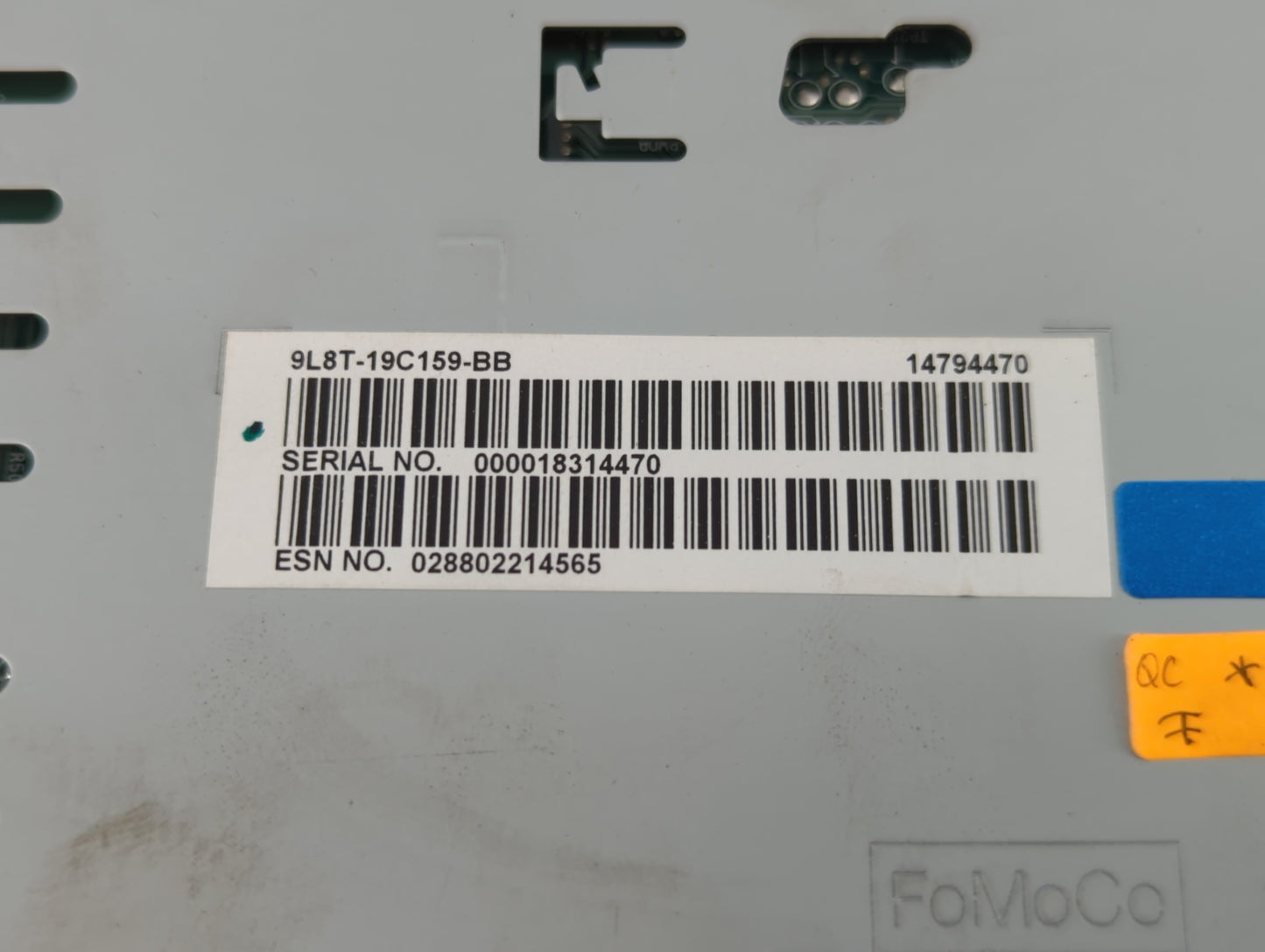 2009 Ford Escape Radio AM FM Cd Player Receiver Replacement P/N:9L8T-19C159-BB Fits OEM Used Auto Parts - Oemusedautoparts1.