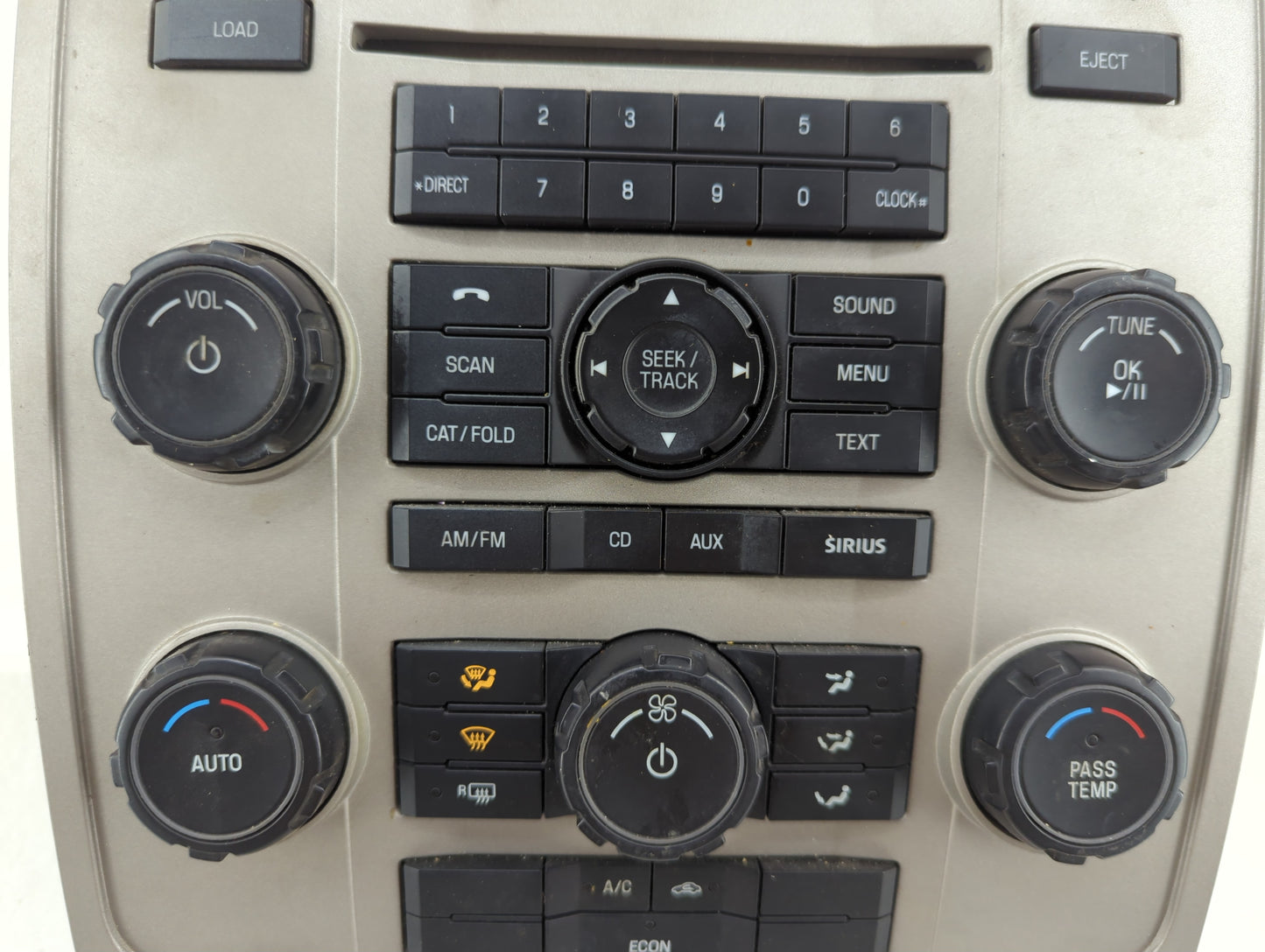 2008-2009 Ford Escape Radio AM FM Cd Player Receiver Replacement P/N:9L8T-19C157-BB Fits Fits 2008 2009 2010 OEM Used Auto P