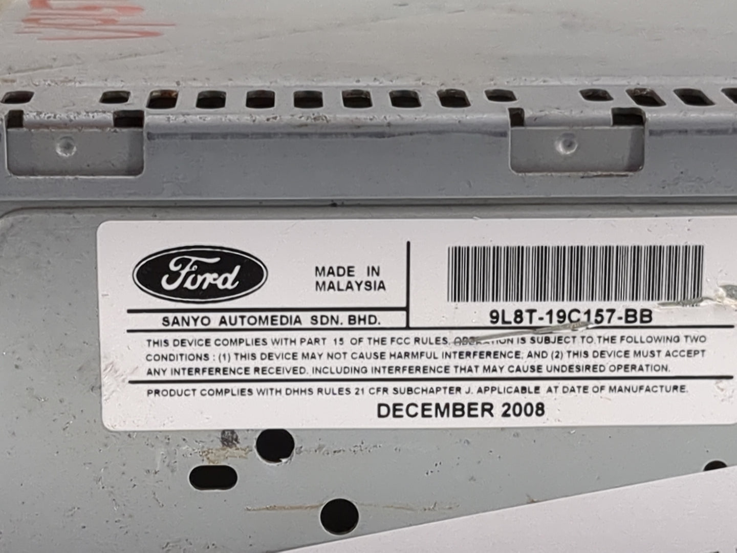 2009 Ford Escape Radio AM FM Cd Player Receiver Replacement P/N:9L8T-19C157-BB Fits OEM Used Auto Parts - Oemusedautoparts1.