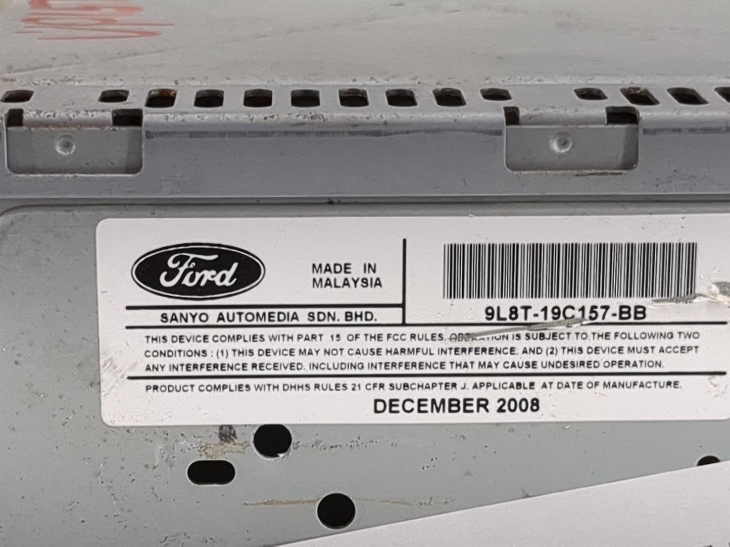 2009 Ford Escape Radio AM FM Cd Player Receiver Replacement P/N:9L8T-19C157-BB Fits OEM Used Auto Parts - Oemusedautoparts1.