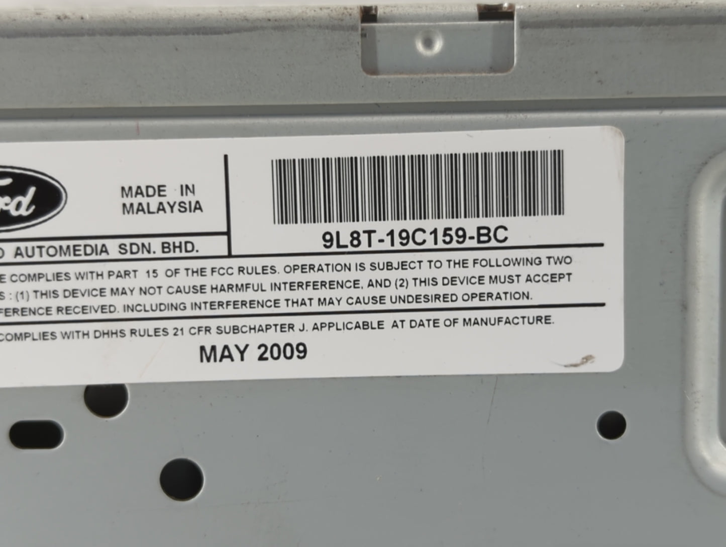 2009 Ford Escape Radio AM FM Cd Player Receiver Replacement P/N:9L8T-19C159-BC Fits OEM Used Auto Parts - Oemusedautoparts1.