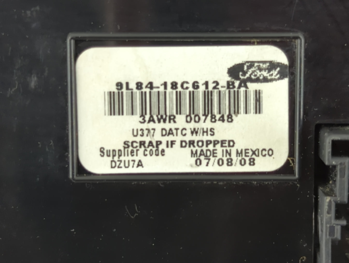 2009 Ford Escape Climate Control Module Temperature AC/Heater Replacement P/N:9L84-18C612-BA Fits OEM Used Auto Parts - Oemu