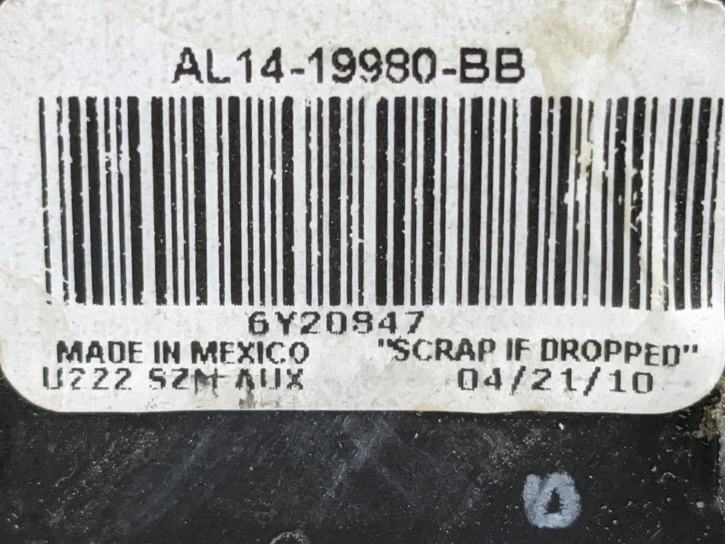 2009 Ford Expedition Climate Control Module Temperature AC/Heater Replacement P/N:AL14-19980-BB Fits OEM Used Auto Parts - O