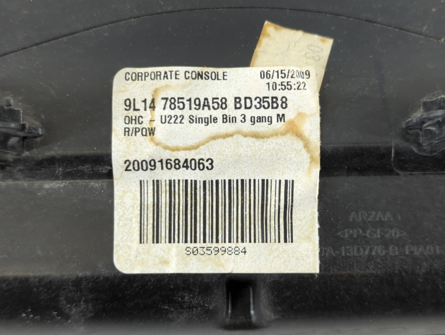 2009 Ford Expedition Overhead Roof Console - Oemusedautoparts1.com