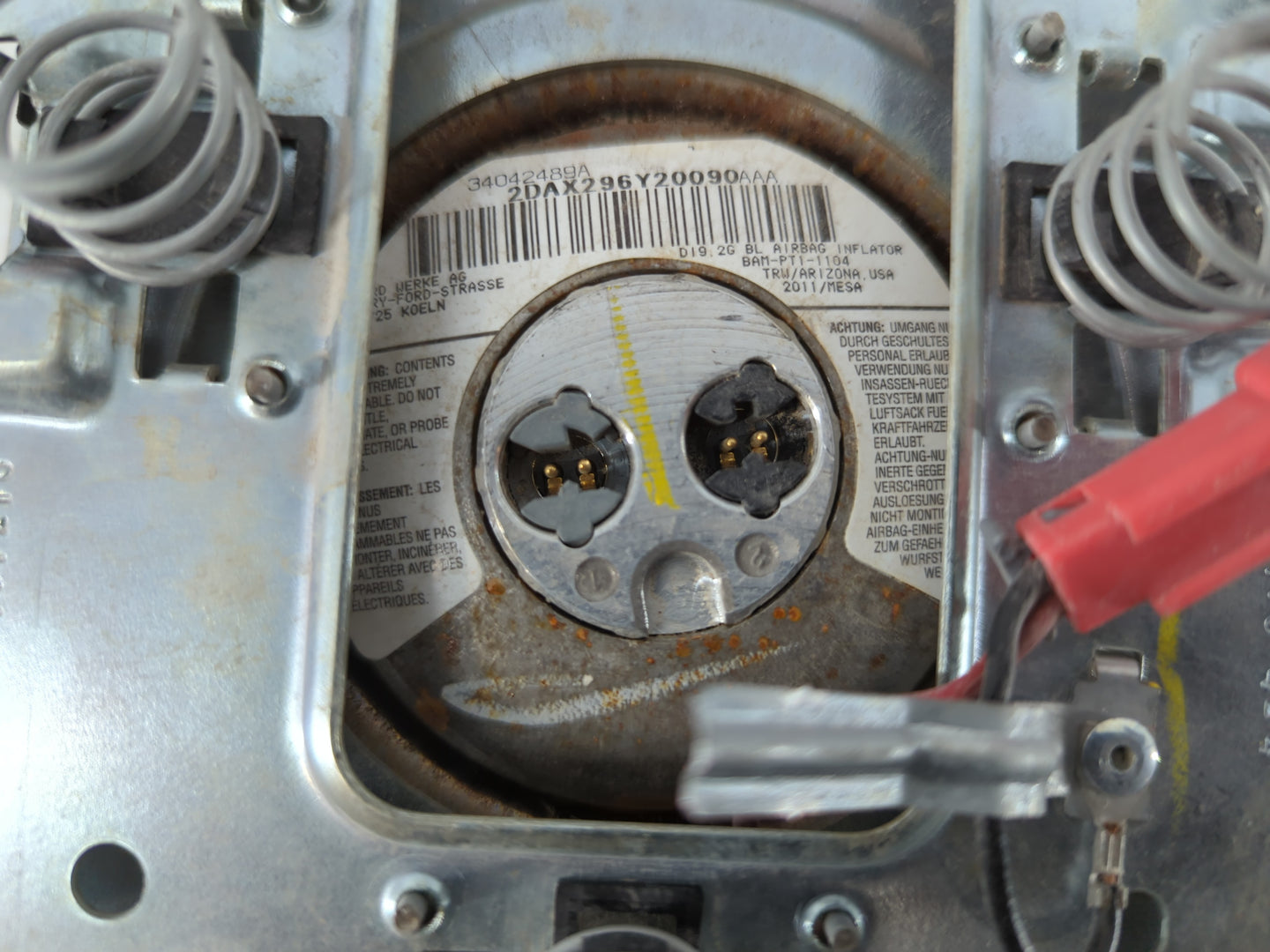 2009 Ford Expedition Air Bag Driver Left Steering Wheel Mounted P/N:8L1478043B 8118335Z1C019 Fits OEM Used Auto Parts - Oemu