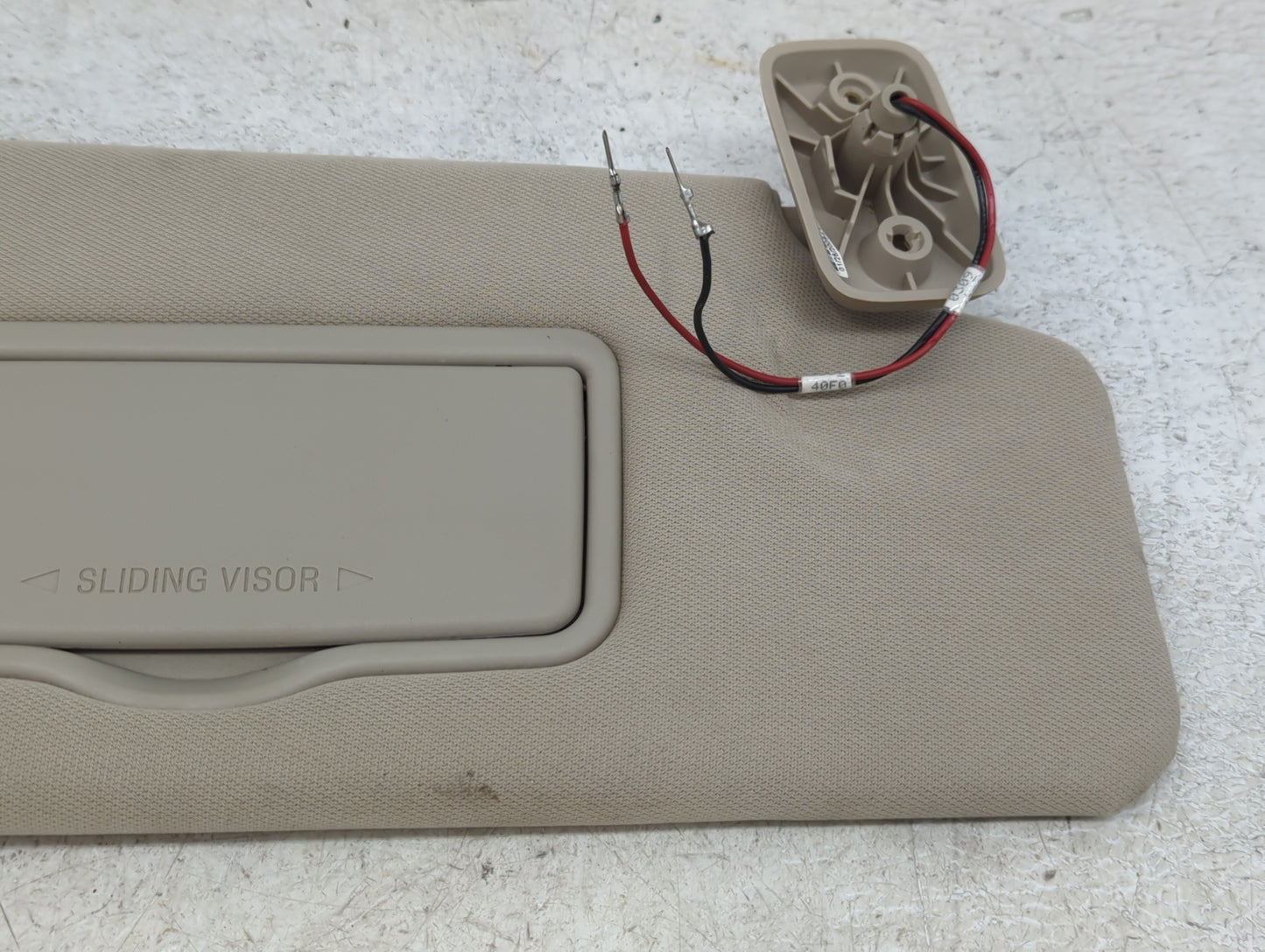 2009-2010 Ford F-150 Sun Visor Shade Replacement Passenger Right Mirror Fits Fits 2009 2010 OEM Used Auto Parts - Oemusedaut