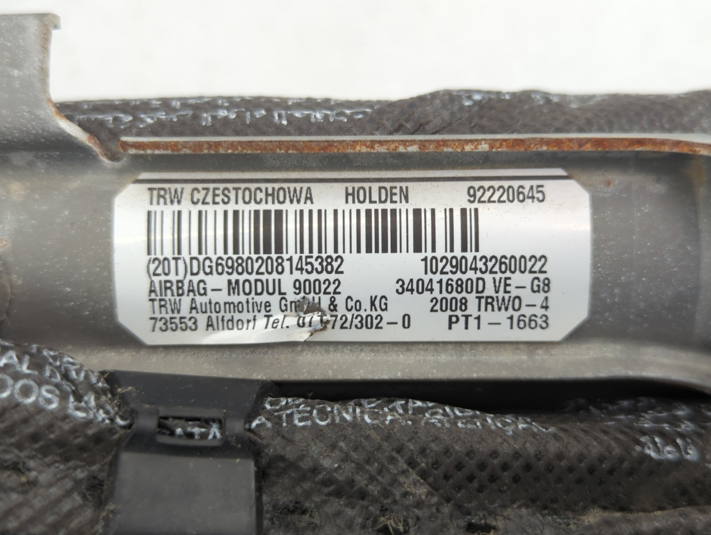 2009 Ford F-150 Air Bag Driver Left Steering Wheel Mounted P/N:92220645 Fits OEM Used Auto Parts - Oemusedautoparts1.com