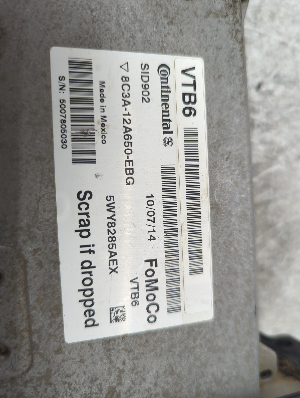 2009 Ford F350sd PCM Engine Control Computer ECU ECM PCU OEM P/N:8C3A-12A650-EBG 5WY8285AEX, SID902 Fits 2010 OEM Used Auto 