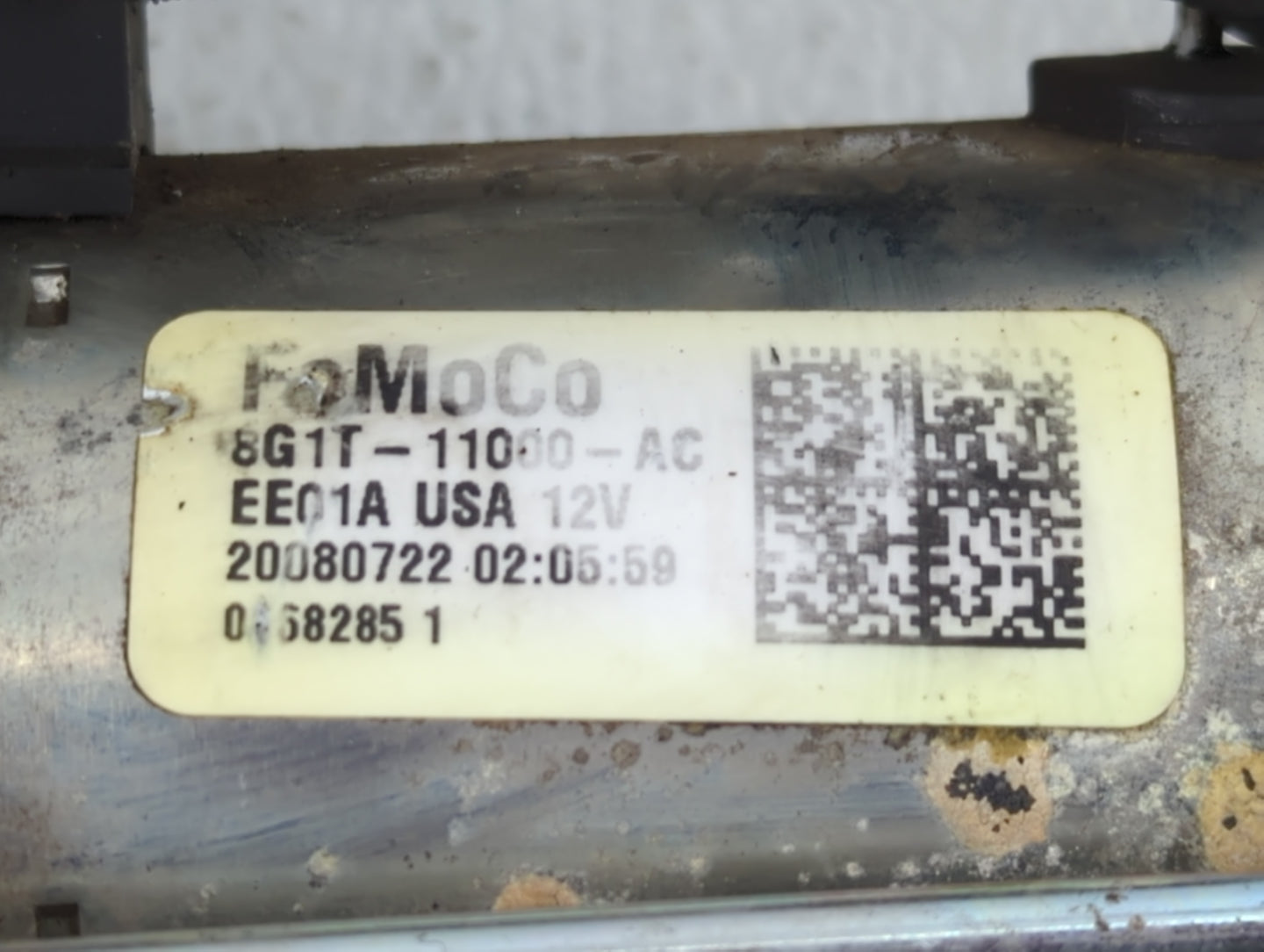 2009-2019 Ford Flex Car Starter Motor Solenoid OEM P/N:8G1T-11000-AC Fits OEM Used Auto Parts - Oemusedautoparts1.com