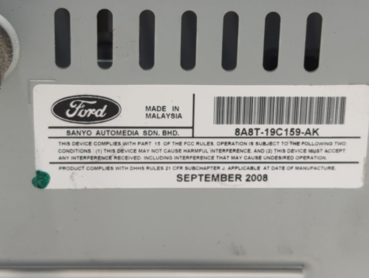 2009-2009 Ford Flex Am Fm Cd Player Radio Receiver - Oemusedautoparts1.com