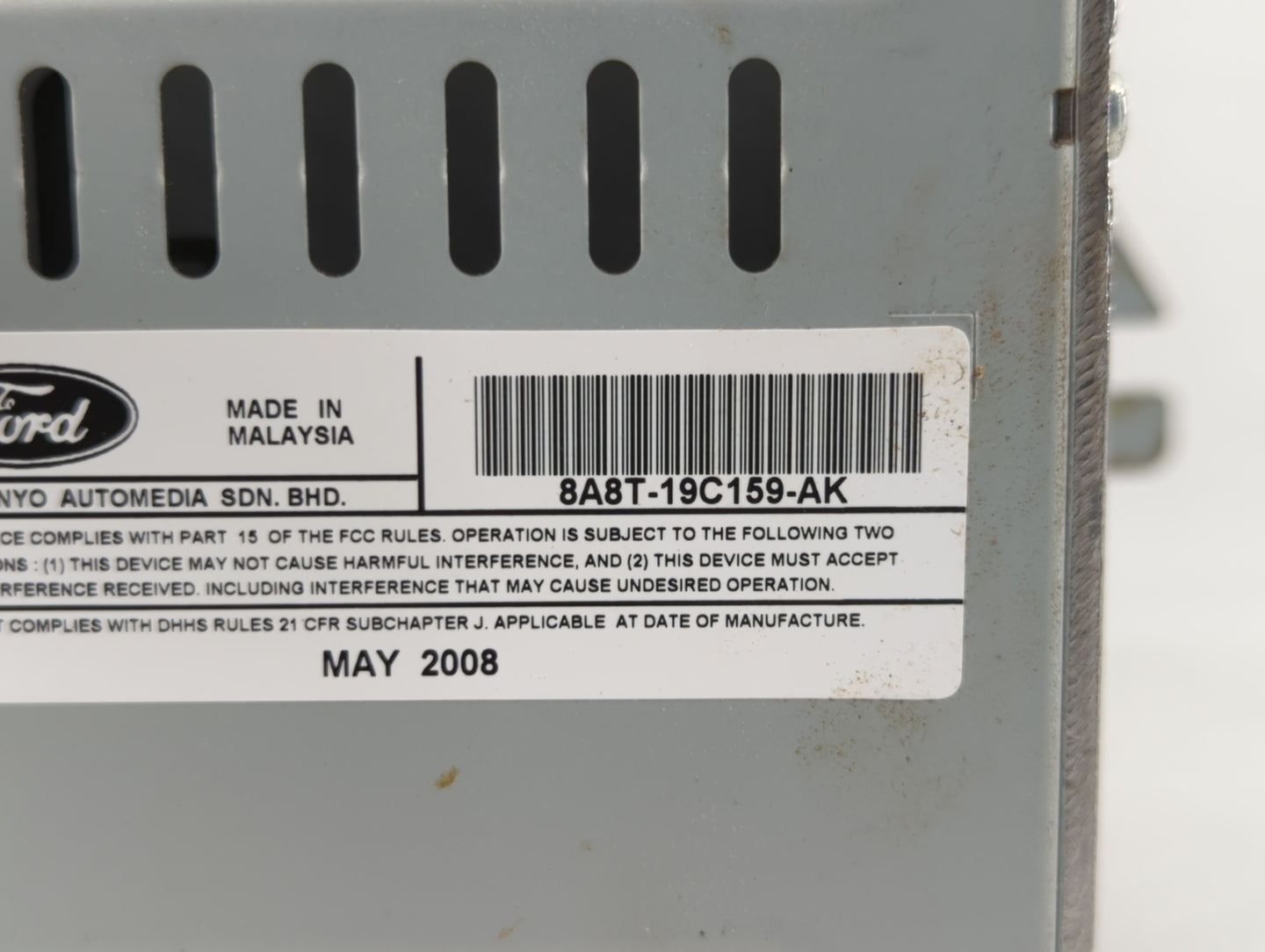 2009 Ford Flex Radio AM FM Cd Player Receiver Replacement P/N:8A8T-19C159-AJ 8A8T-19C159-AK Fits OEM Used Auto Parts - Oemus
