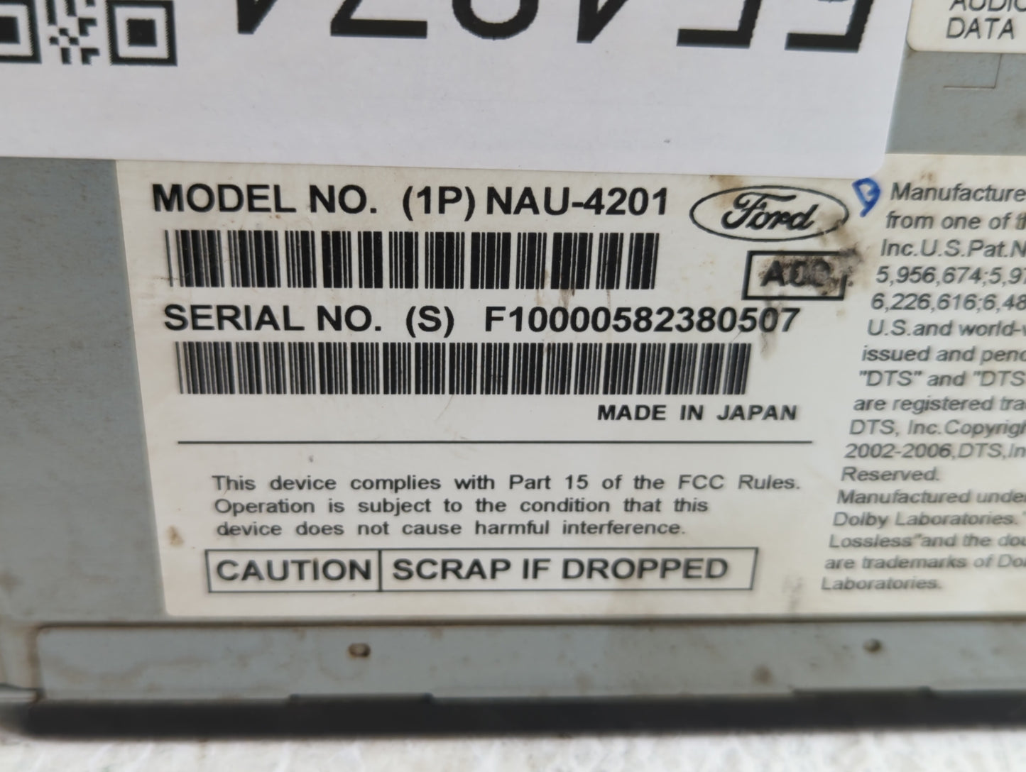 2009-2009 Ford Flex Am Fm Cd Player Radio Receiver - Oemusedautoparts1.com
