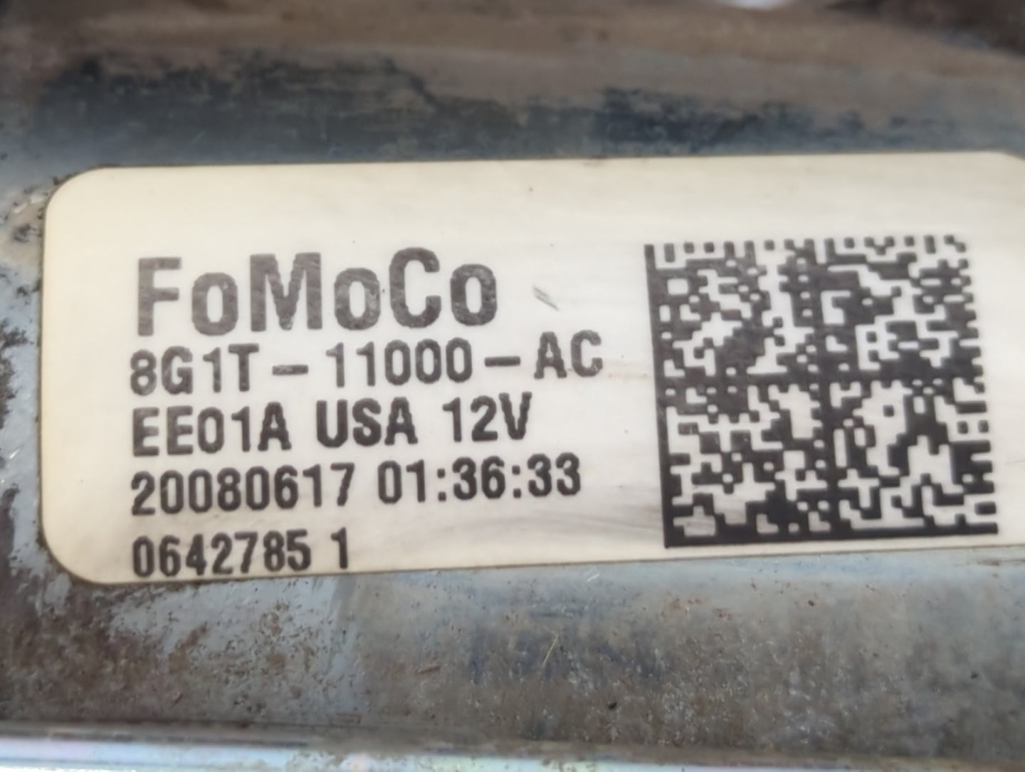 2009-2019 Ford Flex Car Starter Motor Solenoid OEM P/N:8G1T-11000-AC Fits OEM Used Auto Parts - Oemusedautoparts1.com