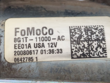 2009-2019 Ford Flex Car Starter Motor Solenoid OEM P/N:8G1T-11000-AC Fits OEM Used Auto Parts