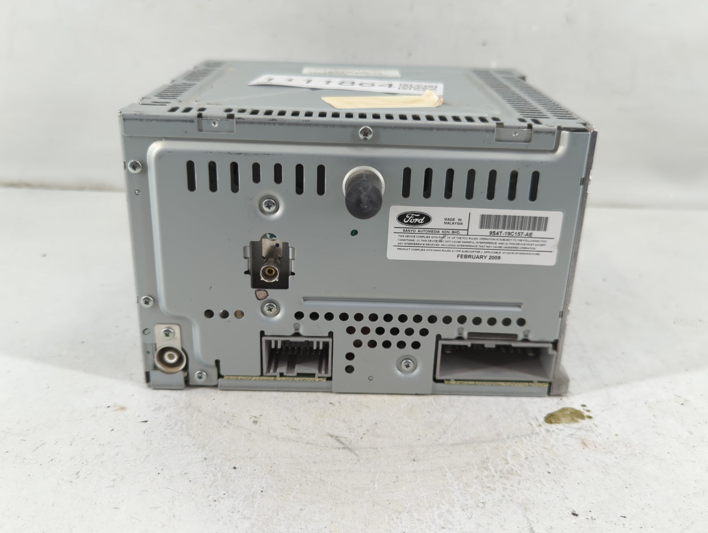 2009-2011 Ford Focus Radio AM FM Cd Player Receiver Replacement P/N:9S4T 18C869 DE Fits Fits 2009 2010 2011 OEM Used Auto Pa