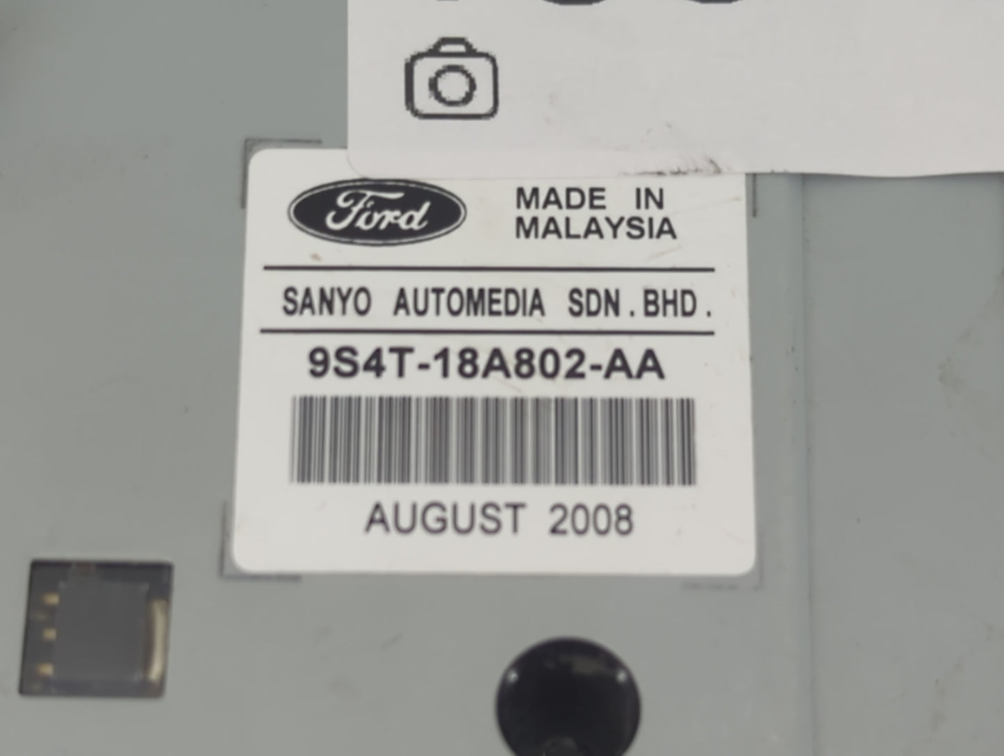 2009 Ford Focus Radio AM FM Cd Player Receiver Replacement P/N:9S4T-18A802-AA Fits OEM Used Auto Parts - Oemusedautoparts1.c