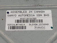 2009-2011 Ford Focus Radio AM FM Cd Player Receiver Replacement P/N:9S4T-19C107-AD 9S4T18C869BD Fits Fits 2009 2010 2011 OEM