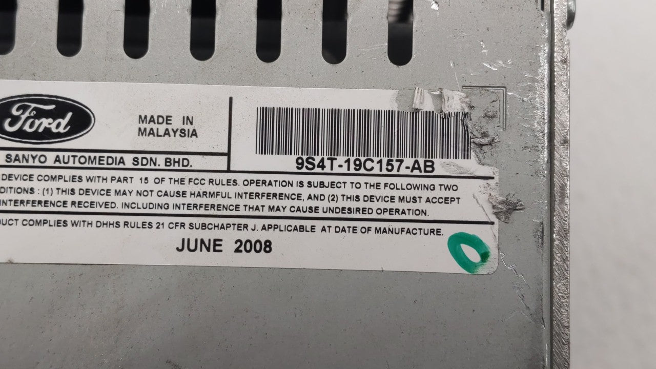 2009-2009 Ford Focus Am Fm Cd Player Radio Receiver - Oemusedautoparts1.com