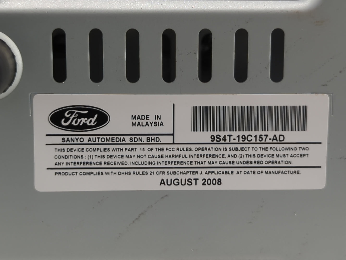 2009-2009 Ford Focus Am Fm Cd Player Radio Receiver - Oemusedautoparts1.com