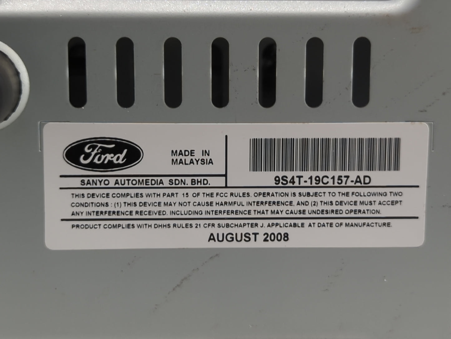 2009-2009 Ford Focus Am Fm Cd Player Radio Receiver - Oemusedautoparts1.com