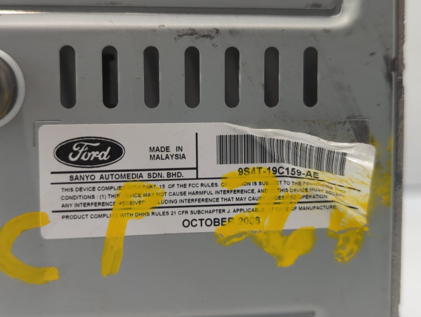 2009-2011 Ford Focus Am Fm Cd Player Radio Receiver - Oemusedautoparts1.com